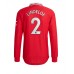 Cheap Manchester United Victor Lindelof #2 Home Football Shirt 2022-23 Long Sleeve